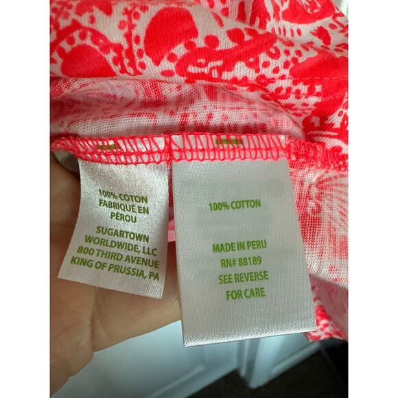 NWOT Lilly Pulitzer Etta Top Seaside Harbor Mizner Red, XL - Picture 7 of 7